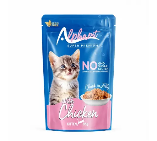 AlphaPet kitten chicken in jelly 85 g 