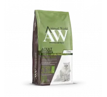 Animal World adult cat sensitive dry with lamb and rice (Həssas hızm, quzu əti və düyü ilə)