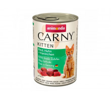 Animonda carny kitten can beef, chicken and rabbit 400 g (говядина, курица и крольчатина)