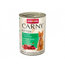Animonda carny kitten can beef, chicken and rabbit 400 g (mal əti, toyuq və dovşan)