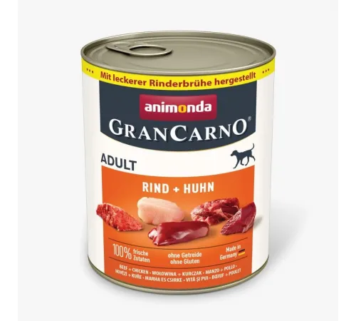 Animonda gran carno junior dog can beef and chicken 800 g