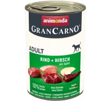 Animonda gran carno adult dog can with beef, deer and apple 400 g (говядина, оленина и яблоки)
