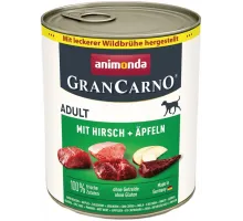 Animonda gran carno adult dog can with beef, deer and apple 800 g (говядина, оленина и яблоки)