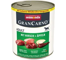 Animonda gran carno adult dog can with beef, deer and apple 800 g (говядина, оленина и яблоки)
