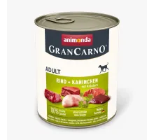 Animonda gran carno adult dog can with beef, rabbit and herbs 800 g (говядина, кролик и травы)