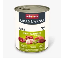 Animonda gran carno adult dog can with beef, rabbit and herbs 800 g (говядина, кролик и травы)