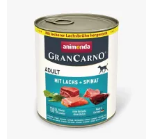 Animonda gran carno adult dog can with salmon and spinach 800 g (лосось и шпинат)