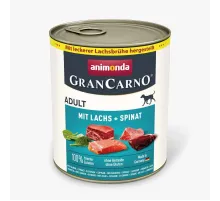 Animonda gran carno adult dog can with salmon and spinach 800 g (qızılbalıq və ispanaq)