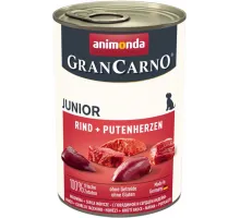 Animonda gran carno junior dog can beef and turkey hearts 400 g (говядина и сердце индейки)