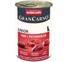 Animonda gran carno junior dog can beef and turkey hearts 400 g (говядина и сердце индейки)