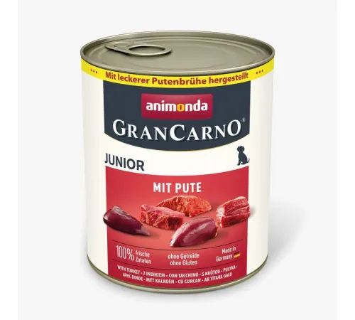 Animonda gran carno junior dog can turkey 800 g