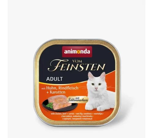 Animonda vom feinsten adult cat with chicken,beef and carrot 100 g
