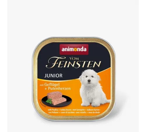 Animonda vom feinsten junior with poultry and turkey hearts 150 g