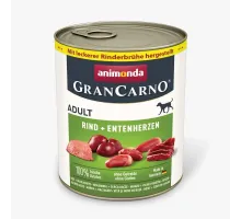 Animonda gran carno adult dog can beef and duck heart 800 g (говядина и утиное сердце)