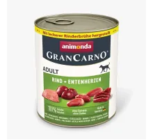 Animonda gran carno adult dog can beef and duck heart 800 g
