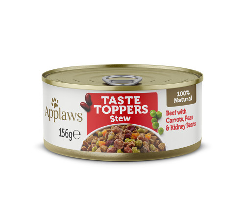 Applaws dog can taste toppers beef carrot 156 g 