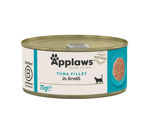 Applaws wet can food adult cat tuna fillet 70 g (тунец)