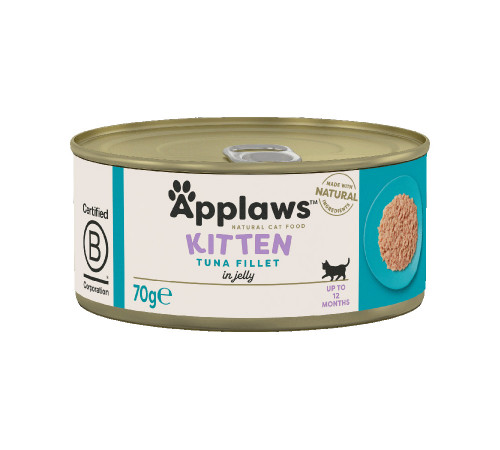 Applaws wet can food kitten tuna fillet in jelly 70 g (тунец)