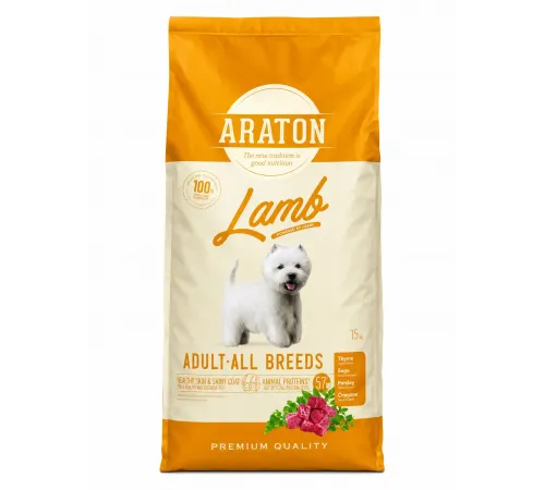 Araton adult dog dry with lamb 