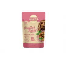Araton adult dog poultry and rabbit in gravy 85 g (Sousda quş və dovşan əti yetkin itlər üçün)