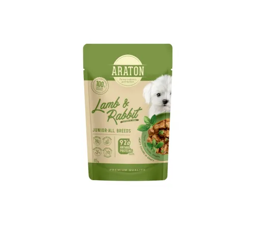 Araton junior lamb and rabbit in gravy 85 g