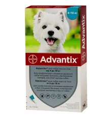 Advantix dog 4-10 kg (for lice, fleas, ticks)