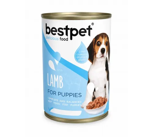 Bestpet puppy can lamb 400g (Для щенков с ягненком)