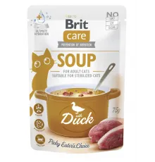 Brit care adult and sterilised cat soup duck 75 g (sup)