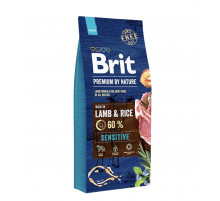 Brit premium adult dog all breed dry sensitive lamb rice (для взрослых собак всех пород)