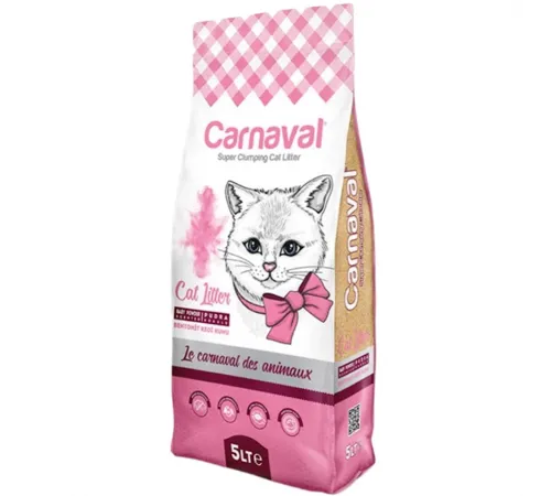 Carnaval cat litter (С ароматом детского порошка)