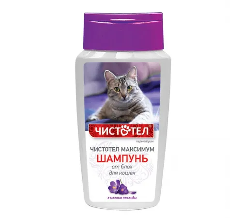 Chistotel Max flea shampoo with lavanda for cat 180 ml 