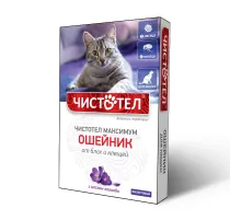 Chistotel maximum collar adult cat 40 cm purple (от вшей, блох, клещей и глистов)