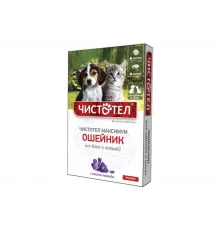 Chistotel maximum collar kitten and puppy 45 cm red (against fleas, ticks, and worms)