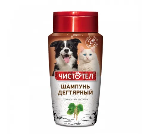 Chistotel tar shampoo for dog and cat 220 ml (Шампунь дегтярный для собак и кошек)