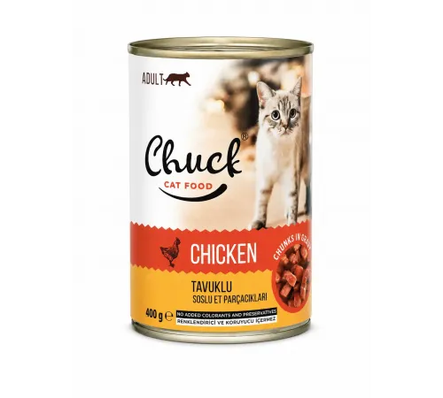 Chuck adult cat can chicken in gravy 400 g