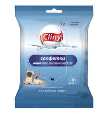 Cliny wet sanitary wipes 10 pce
