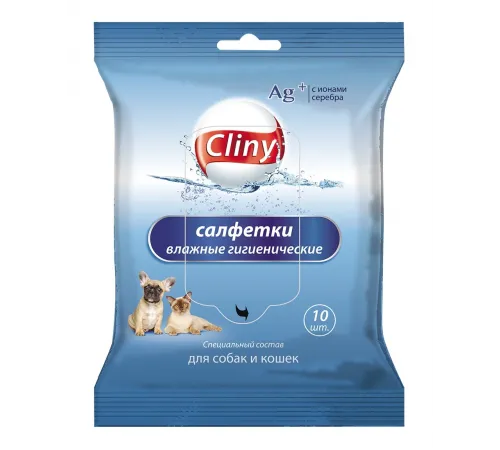 Cliny wet sanitary wipes 10 pce