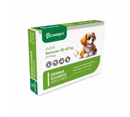 CloverPet Derma Guard капли для собак 40 - 60 кг (от блох, клещей и вшей)