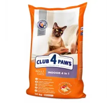 Club 4 paws adult cat indoor 4 in 1 dry assorti (Мясное ассорти)