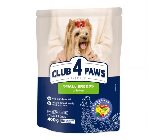 Club 4 paws adult dog small breed dry chicken 400 g