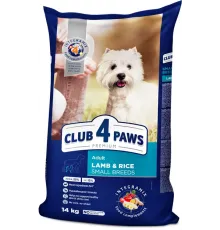 Club 4 paws adult dog small breed dry lamb (Ягненок)