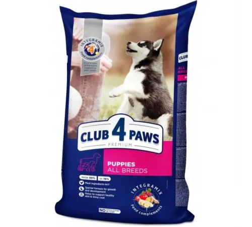 Club 4 paws puppy all breed dry chicken mix (Курица)