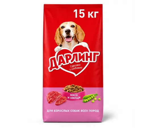 Darling adult dog dry with beef and vegetables (Говядина и овощи)