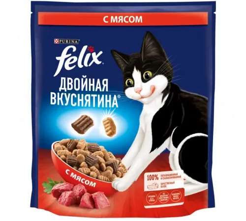 Felix adult cat dry beef 600 g (Говядина) 
