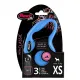Flexi New Classic XS Tape tənzimlənən xalta qayışı (12 kq+, 3 m, göy)