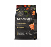 Grandorf adult dog mini fresh salmon dry 3 kg (Kiçik cins yetkin itlər üçün, qızılbalıq əti)