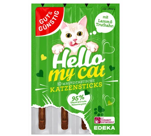Hello My Cat cat treat sticks with lamb and turkey 5 g