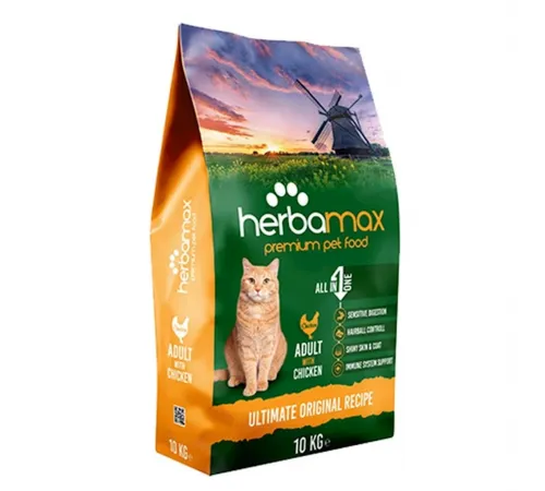 Herbamax premium adult cat with dry chicken