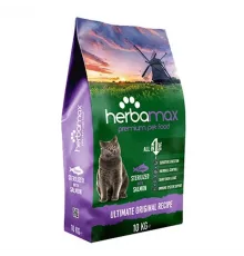 Herbamax premium sterilised cat with dry salmon
