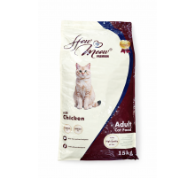 How Meow adult cat dry with chicken (Для кошек с курицей)